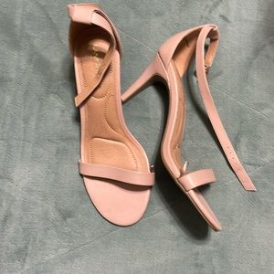 Lane Bryant nude/baby pink heels